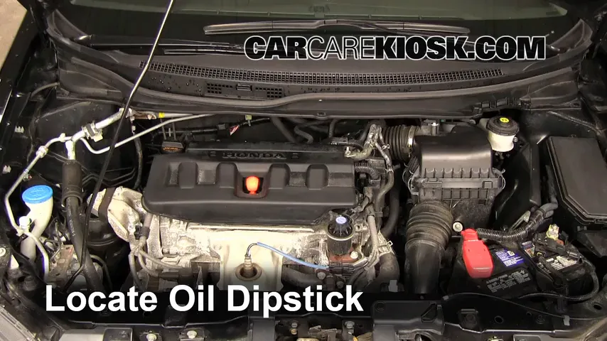 2012 Honda Civic EX-L 1.8L 4 Cyl. Sedan Oil Check Oil Level